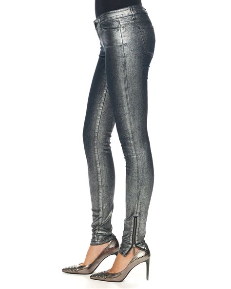 michael kors metallic skinny jeans|Michael Kors women's skinny jeans.